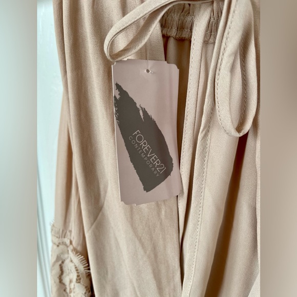 NWT Forever 21 Champagne Halter Style Dress - Picture 5 of 7